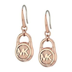 Michael Kors Logo Lock Stud Earrings